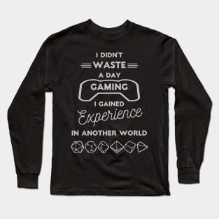 Video Gamer Grind And Tabletop Role Playing Gamer Grind Long Sleeve T-Shirt